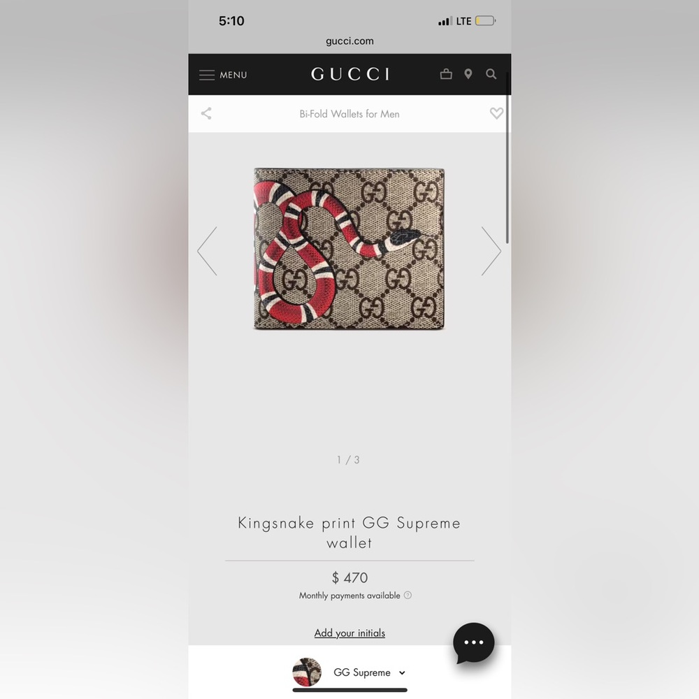 authentic GUCCI wallet, never once been used. Lost original box.